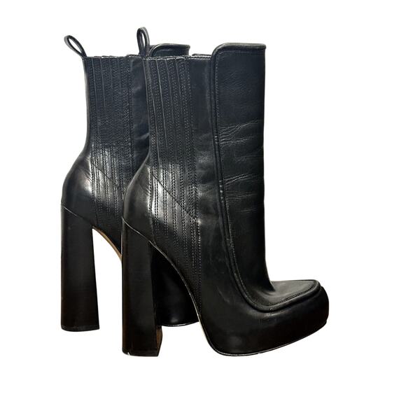 Alexander Wang – Addison Leather Platform Boots – Black – Size 37 - Picture 12 of 12